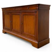 French buffet sideboard in solid fruitwood in Louis-Philippe style.