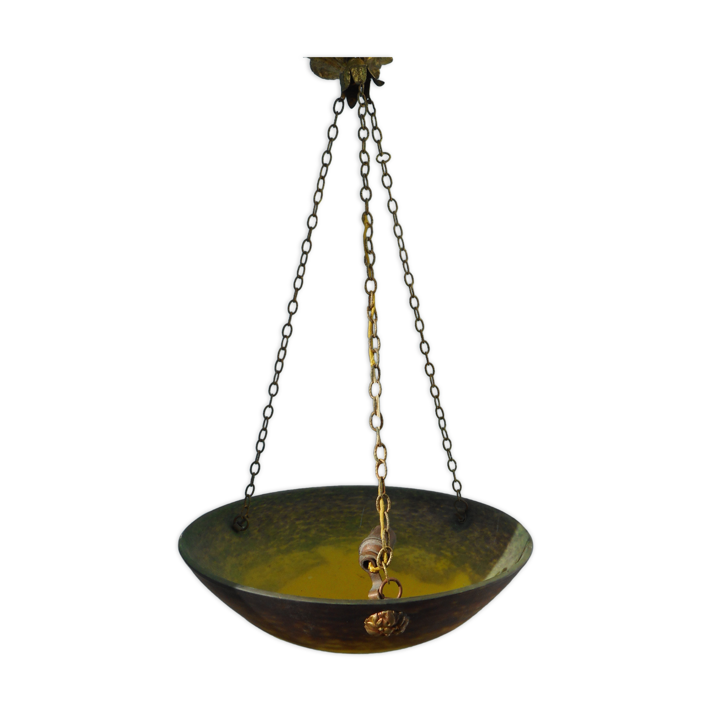 Colorful glass hanging