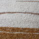 Housse de coussin artisanale - 60 x 60 cm - moka et blanc