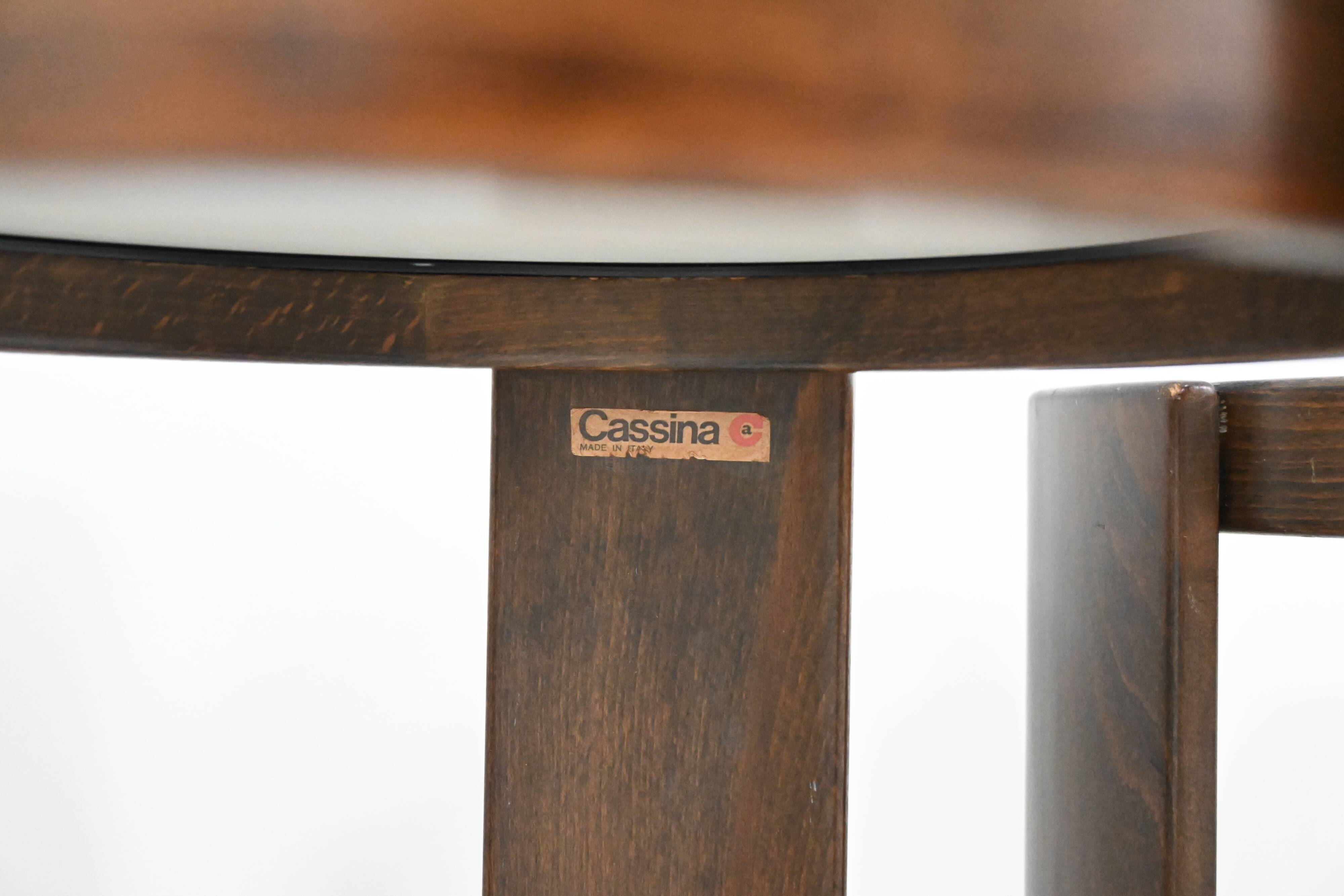 Nest tables model 780, created by Gianfranco Frattini for Cassina, year