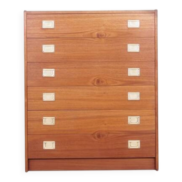 Cherry chest of drawers, Danish design, 1970s, production: Denmark