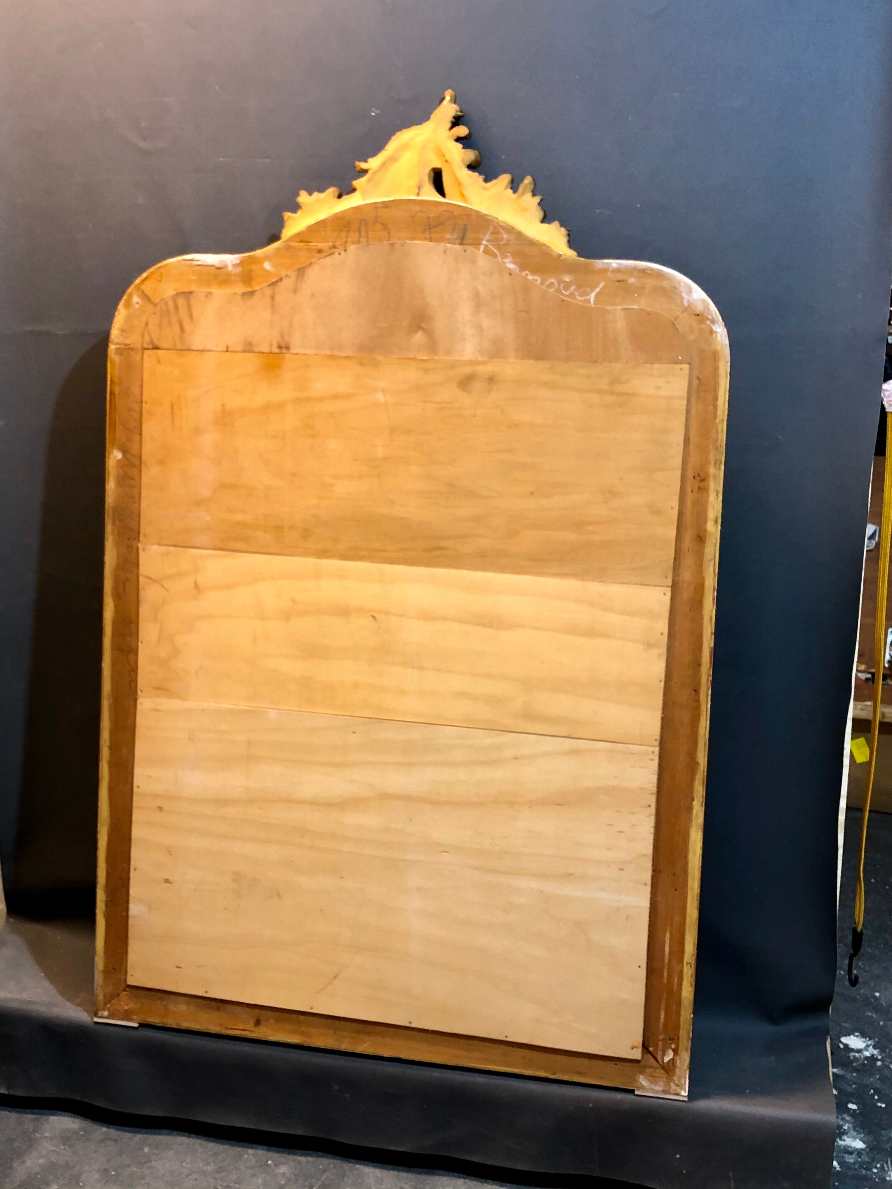 Old mirror gold leaf gilding