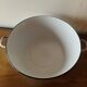 Large vintage basin in white enameled sheet metal