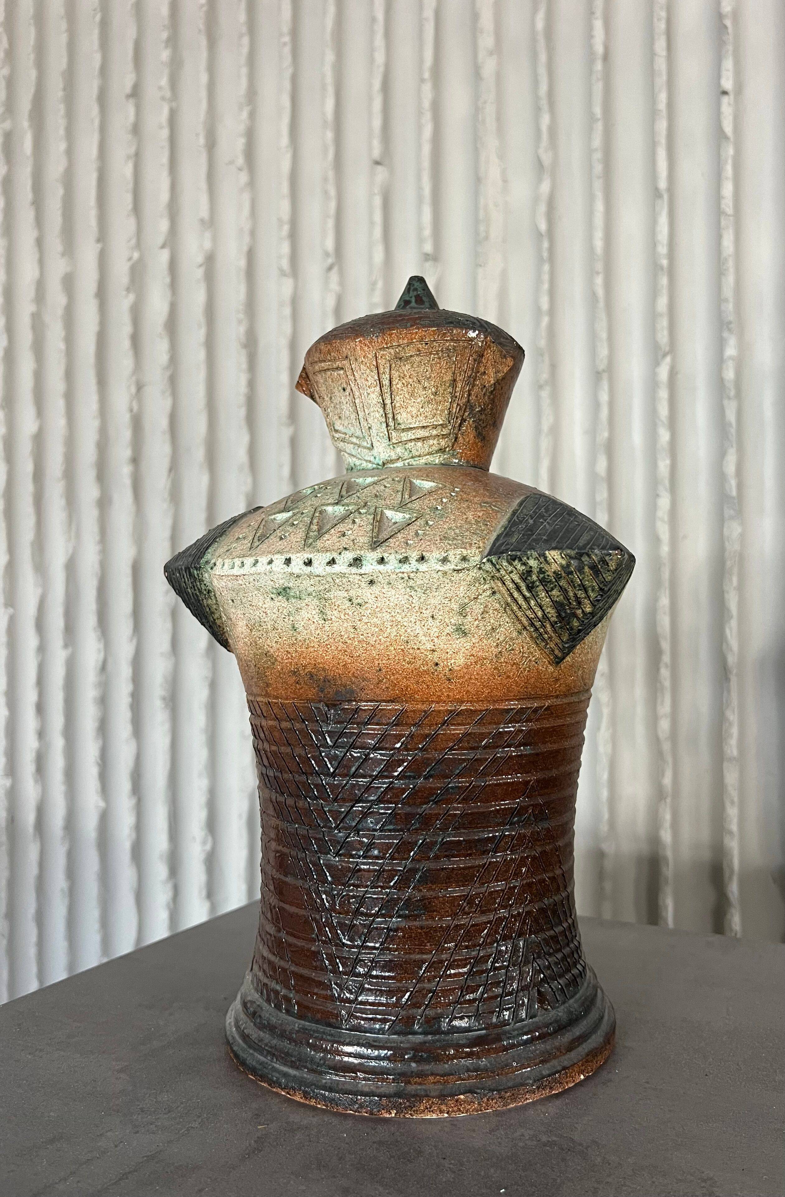 XXL (40-80cm) ceramic chess set by Maria Kenarova