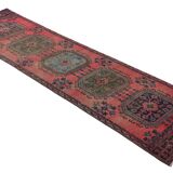 Tapis couloir vintage fait main – Anatolie, années 1950 – 305x94 cm