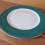Limoges porcelain and decorated with Sologne porcelain Flat plate