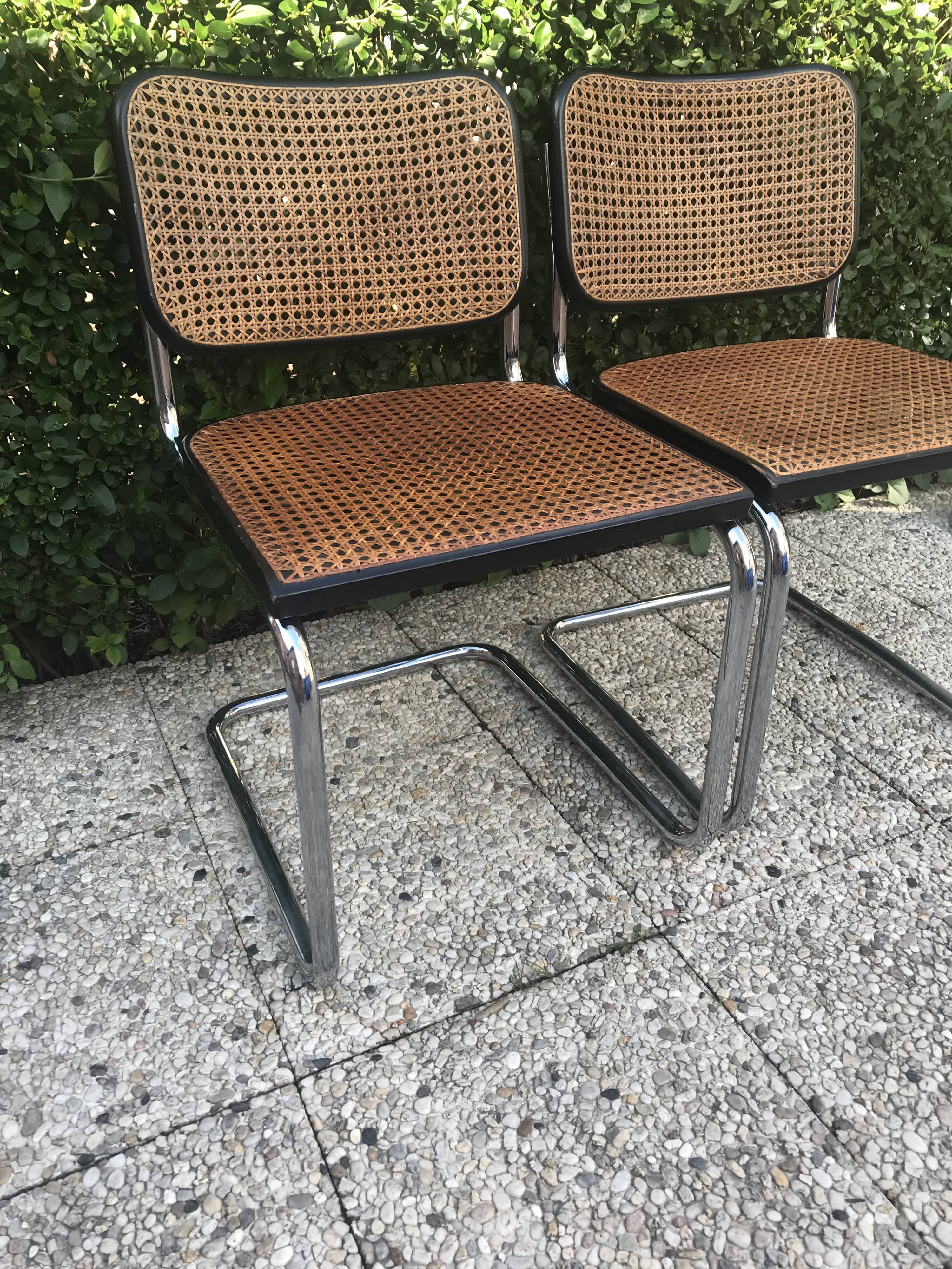 Set 2 chairs Breuer B32 gavina edition