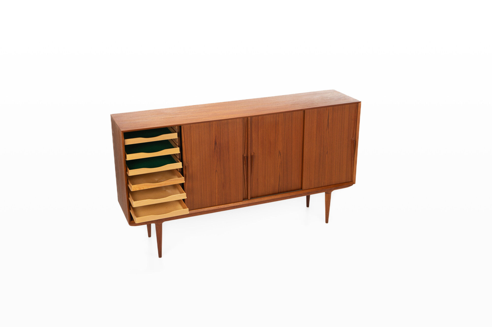 Enfilade modèle 19 en teck, Danemark, années 1960