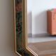 Miroir biseauté en bois peint vintage