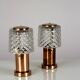 Copper Table Lamps from Kamenicky Senov, 1970s, Set of 2