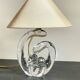 Lampe cristal art déco gravée Paris France
