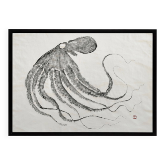 Original print of an octopus