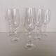 6 real crystal stem glasses