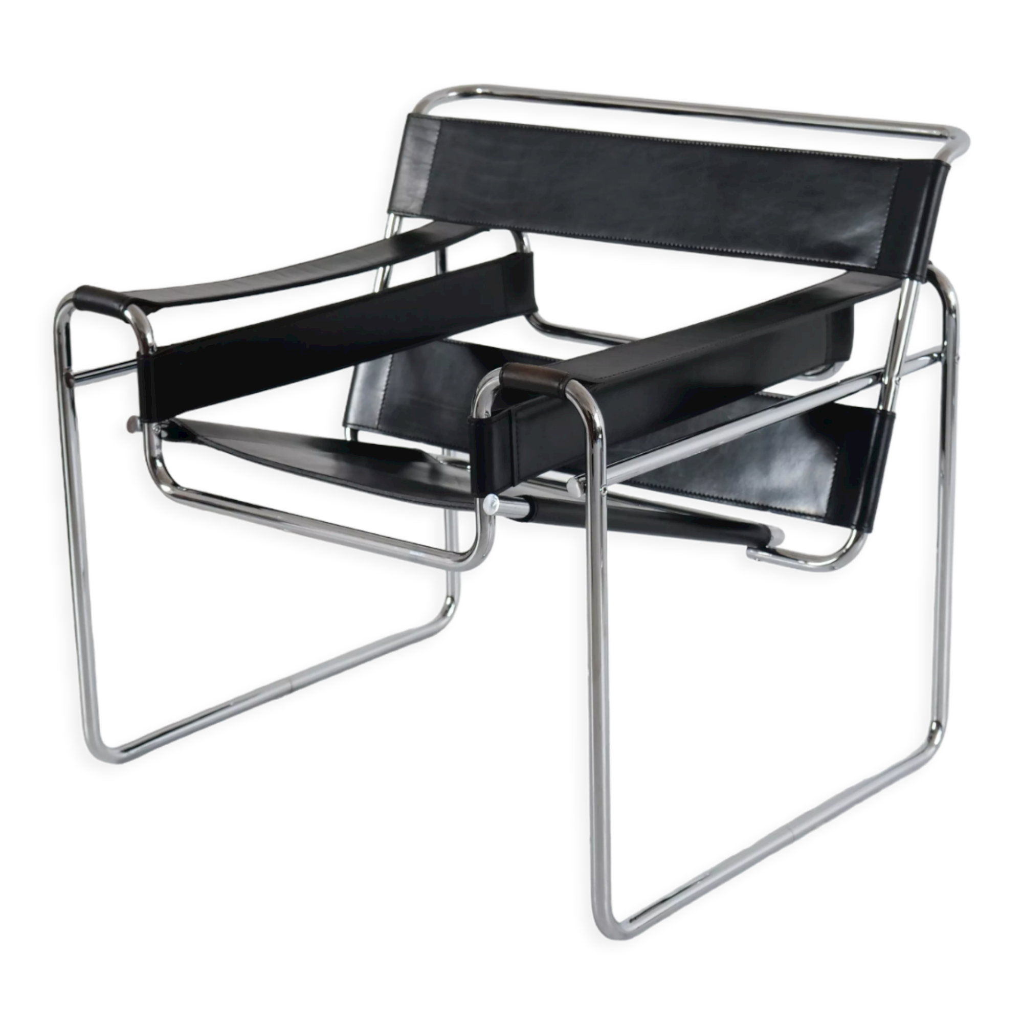 Bauhaus armchair Wassily B3 knoll 1980 by Marcel Breuer