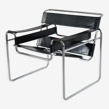 Bauhaus armchair Wassily B3 knoll 1980 by Marcel Breuer