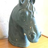 Old plaster horse head