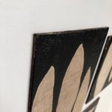 Triptych small abstract paintings
