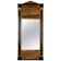 Miroir d'époque antique avec éléments en laiton