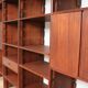 A vintage mid-century teak Gianfranco Frattini style bookcase room divider