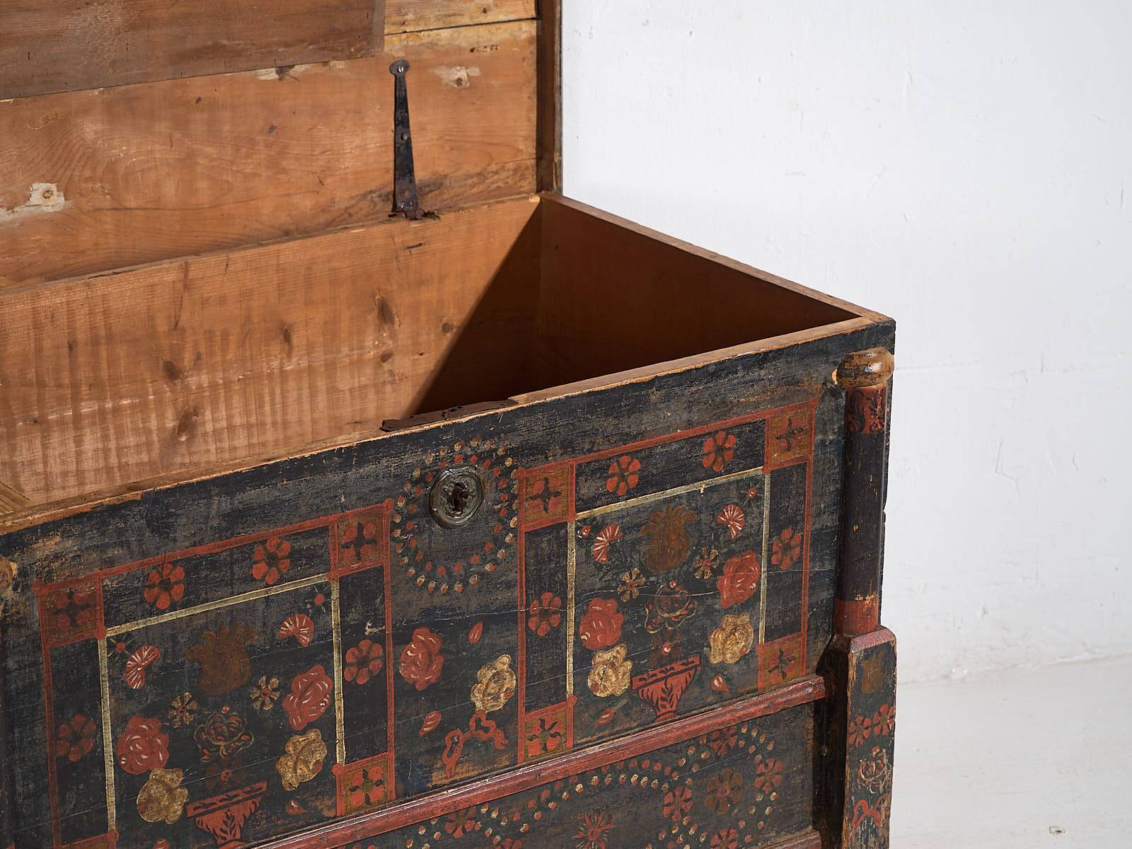 Antique painted chest (c.1870) #28