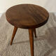 Tabouret tripode bois pieds compas