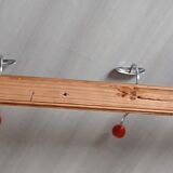 Vintage coat rack, workshop hook 5 double hooks