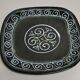 Beautiful Vintage Dish Breton Ceramic signed Ty Breiz of the 70s. Quimper Brittany ....