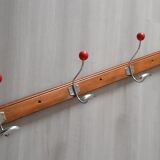 Vintage coat rack, workshop hook 5 double hooks