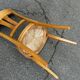 6 Louis XVI Directoire style chairs from the 20th century with rush seats.