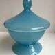 Sky blue opaline box 60s