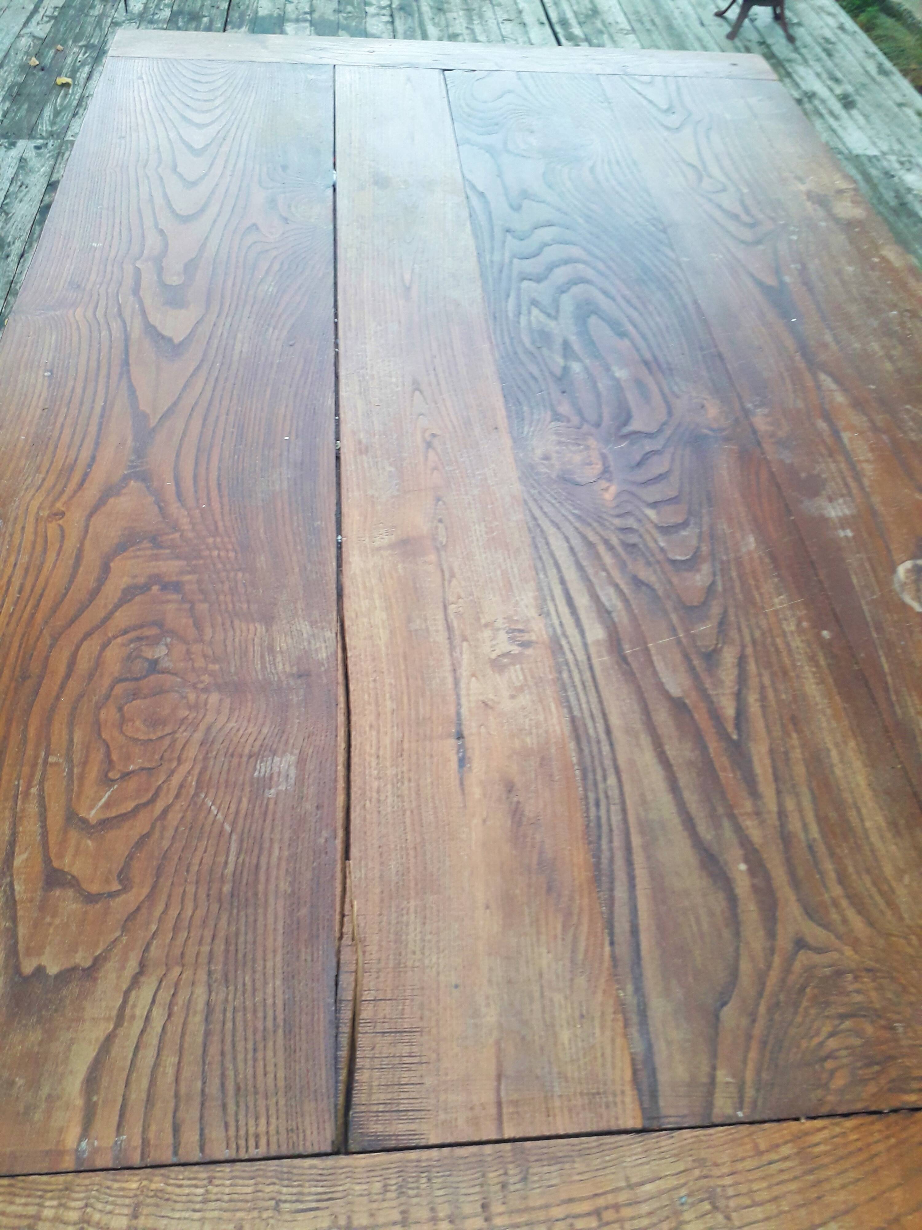 Old wooden table - (farm? Drapery?)