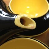 Service thé ou café Villeroy et boch Orlean jaune et noir