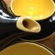 Villeroy tea or coffee service and yellow and black Orlean boch
