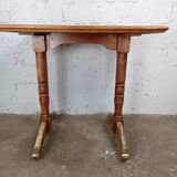 50s bistro table in brass formica