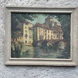 Oil on panel signed Simone Lalanne Bascle