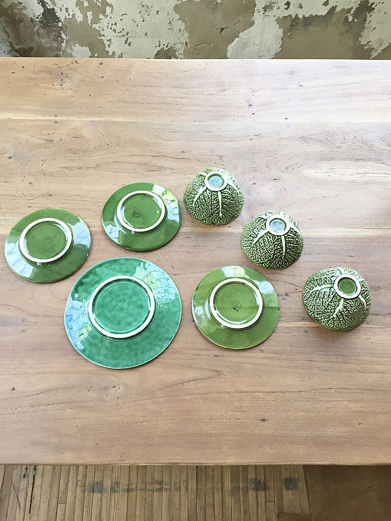 "Cabbage" Bowl and plate set