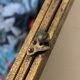 Vintage mirror 1900 triptych barber dressing table brass - 27 x 70 cm