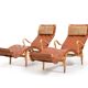 Paire de chaises longues vintage Pernilla-3 par Bruno Mathsson