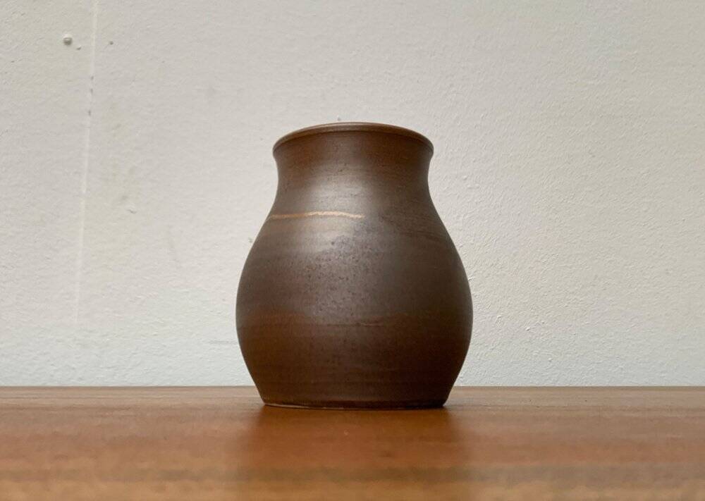 Mid-century ceramic vase signed H.W., 1960s