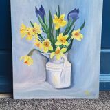 Still life bouquet of daffodils