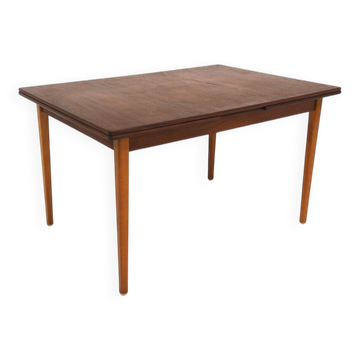 Teak "wallet" dining table, Sweden, 1960s