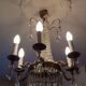 6-light hot air balloon chandelier with crystal pendants, late 19th century