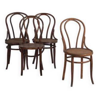 Anciennes chaises Thonet n°18 (c.1920). Ensemble de 4 pièces #11