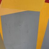 Abstract backhoe canvas