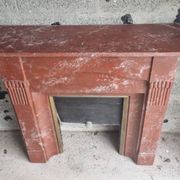 Marble fireplace mantel from 1950.