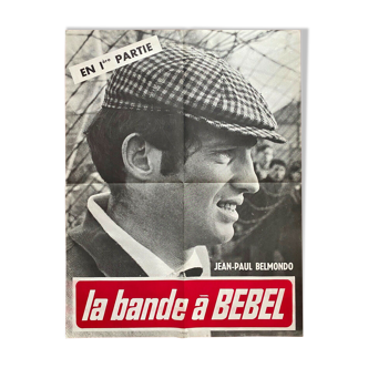 Poster "La bande a Bebel" Charles Gerard, Belmondo 60x80cm 1966