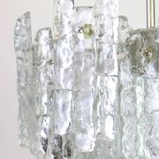 Glass ice Murano chandeliers by Kalmar, Austria, 1960s