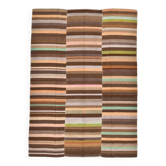 7x10 Soft Color Pastel Brown Vintage Rug, 210x291Cm SK 2356