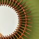 Vintage rattan sun mirror