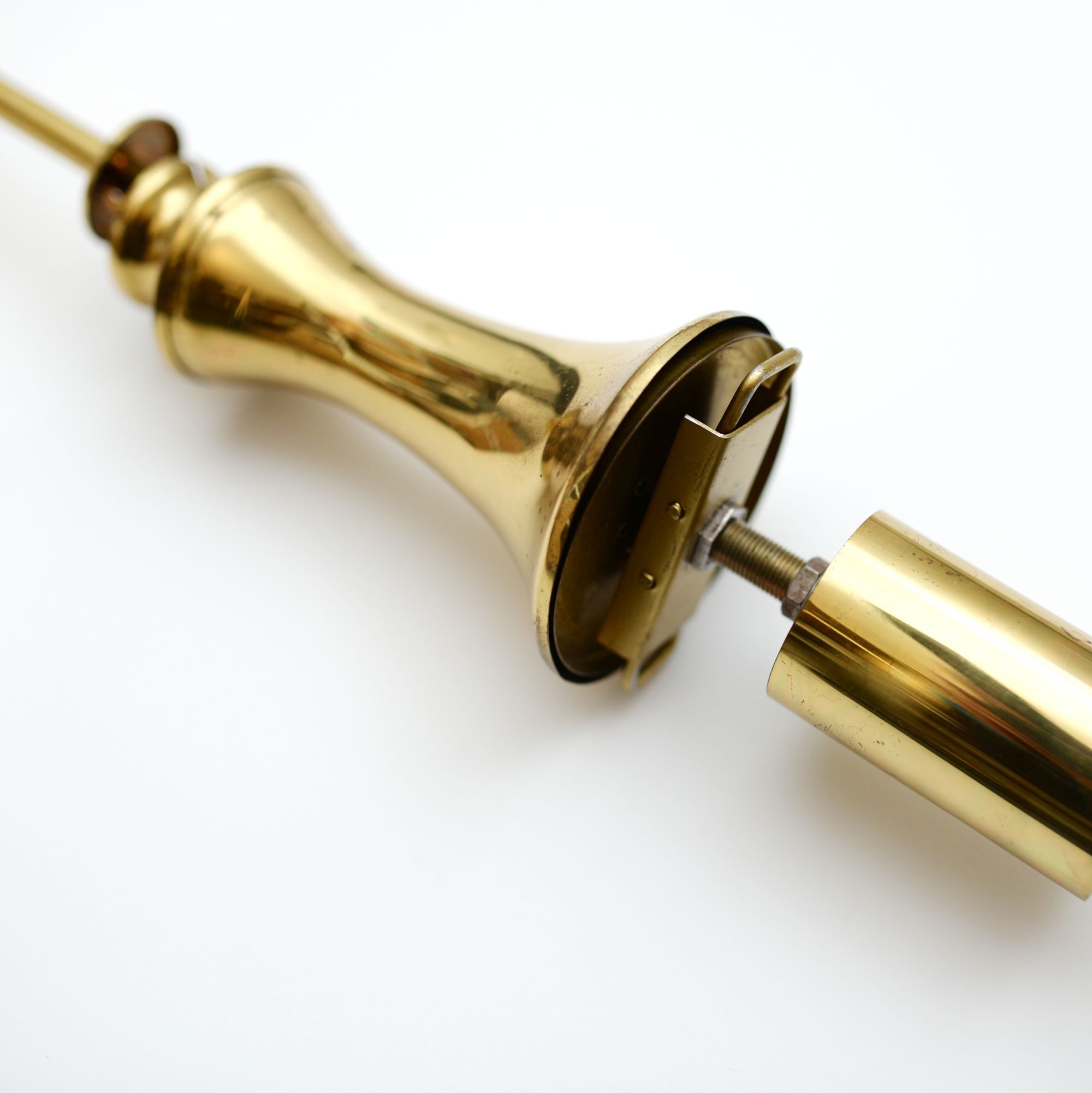 Glass Doria lamp, Germany 1970s